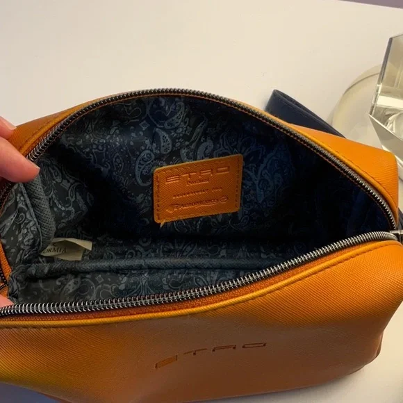 Etro Profumi Orange Travel Toiletry Bag - Picture 2 of 3